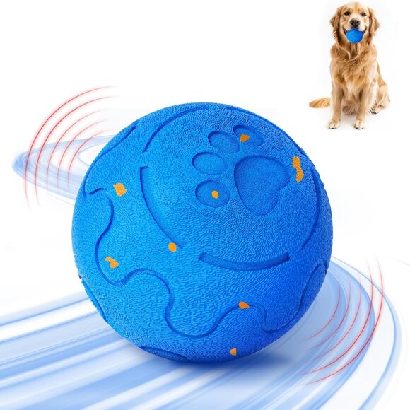 Durable Waterproof Dog Ball - Interactive & Rechargeable Toy for Large Breeds - Picture 1 of 8
